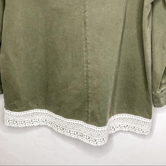 Zara Denim Oversize Canvas Button Jacket - Picture 6 of 6